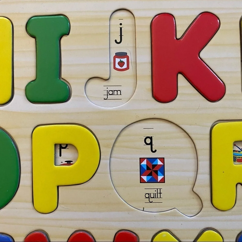 𝅺🔵 The Learning Journey Wood Alphabet Puzzle.